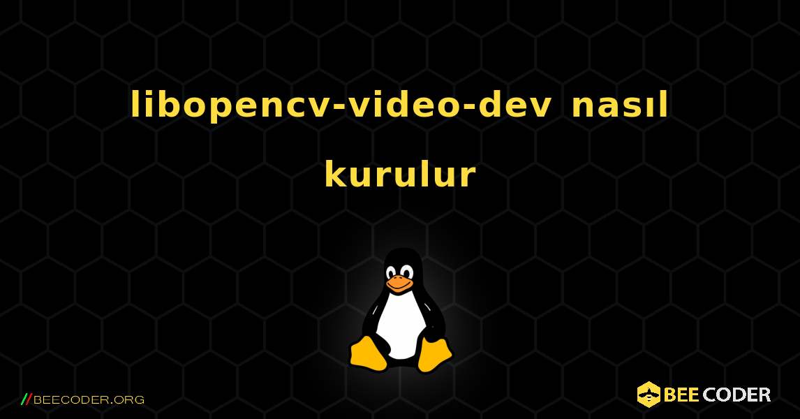 libopencv-video-dev  nasıl kurulur. Linux