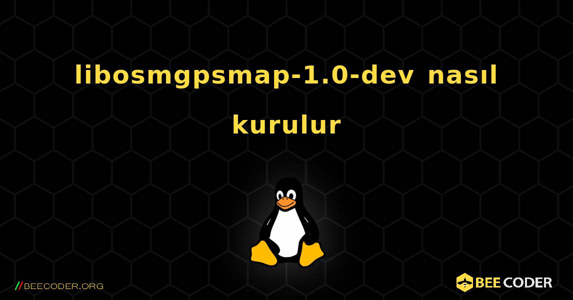 libosmgpsmap-1.0-dev  nasıl kurulur. Linux