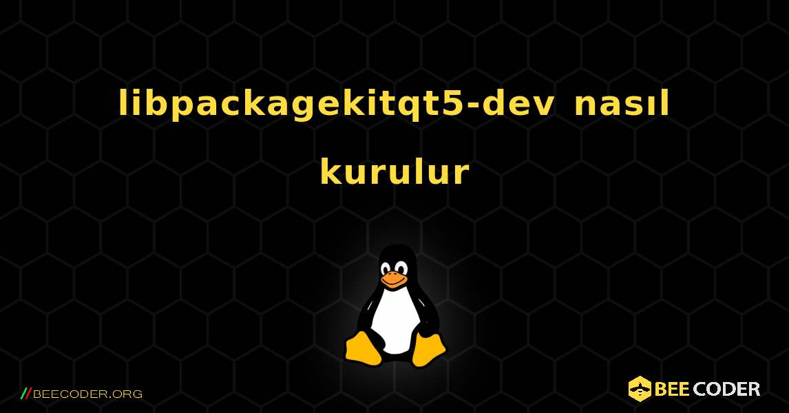 libpackagekitqt5-dev  nasıl kurulur. Linux