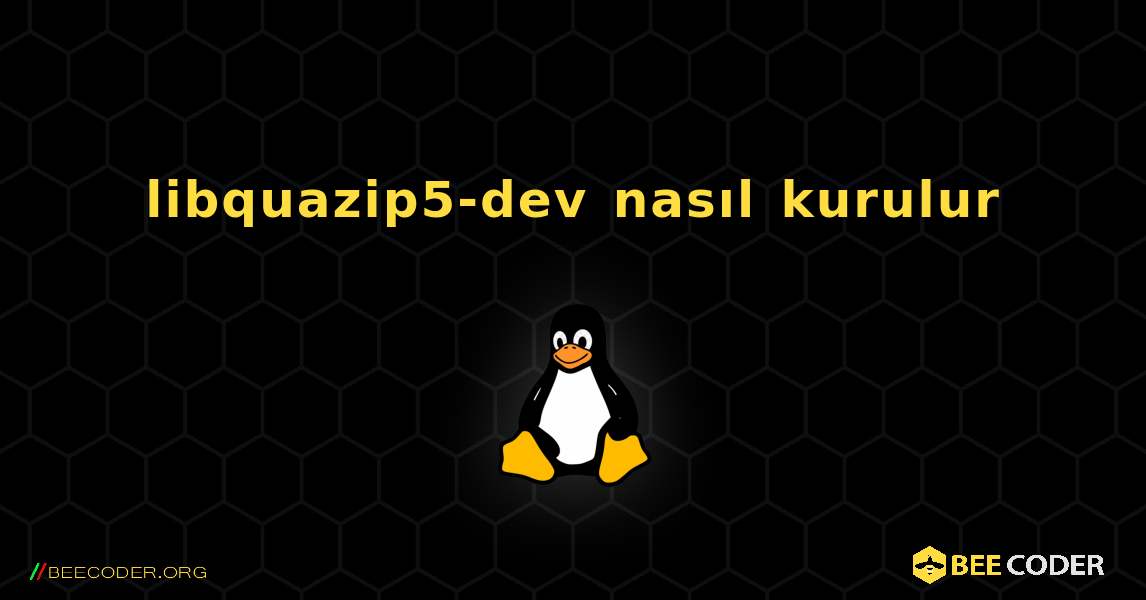libquazip5-dev  nasıl kurulur. Linux