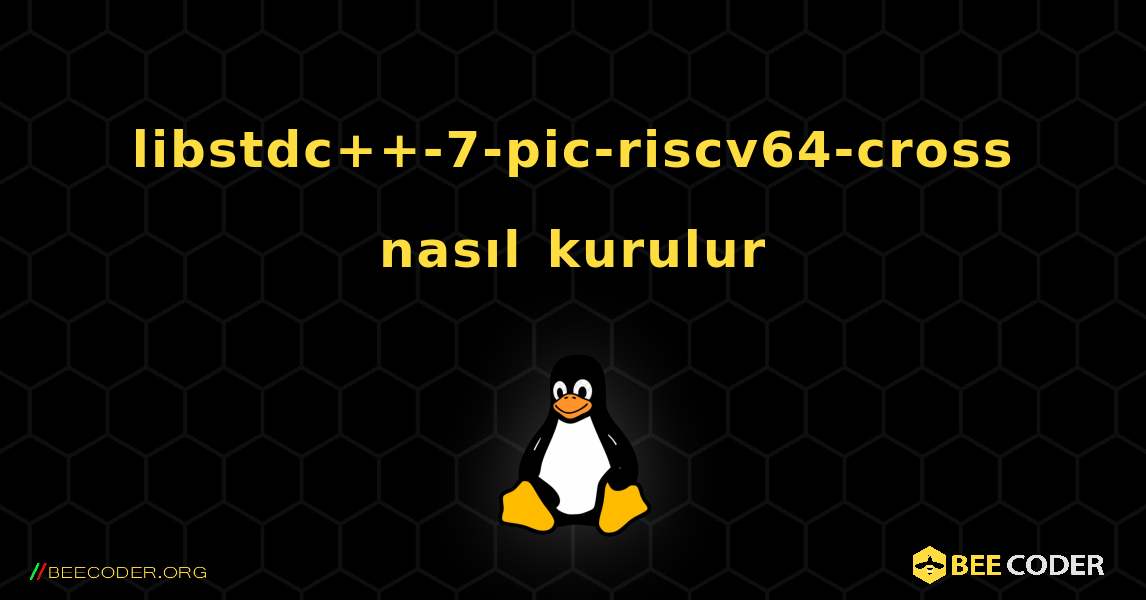 libstdc++-7-pic-riscv64-cross  nasıl kurulur. Linux