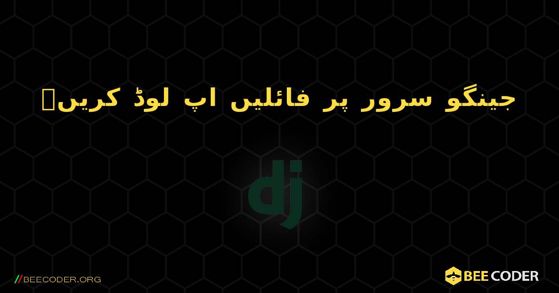 جینگو سرور پر فائلیں اپ لوڈ کریں۔. Django