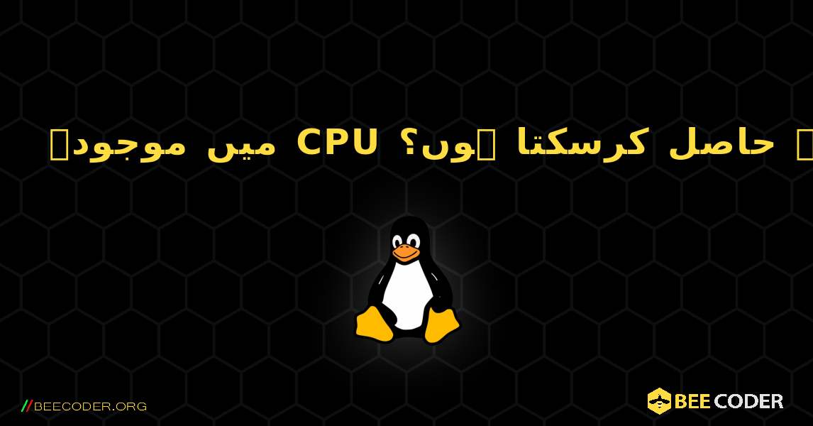 میں موجودہ CPU فریکوئنسی کیسے حاصل کرسکتا ہوں؟. Linux