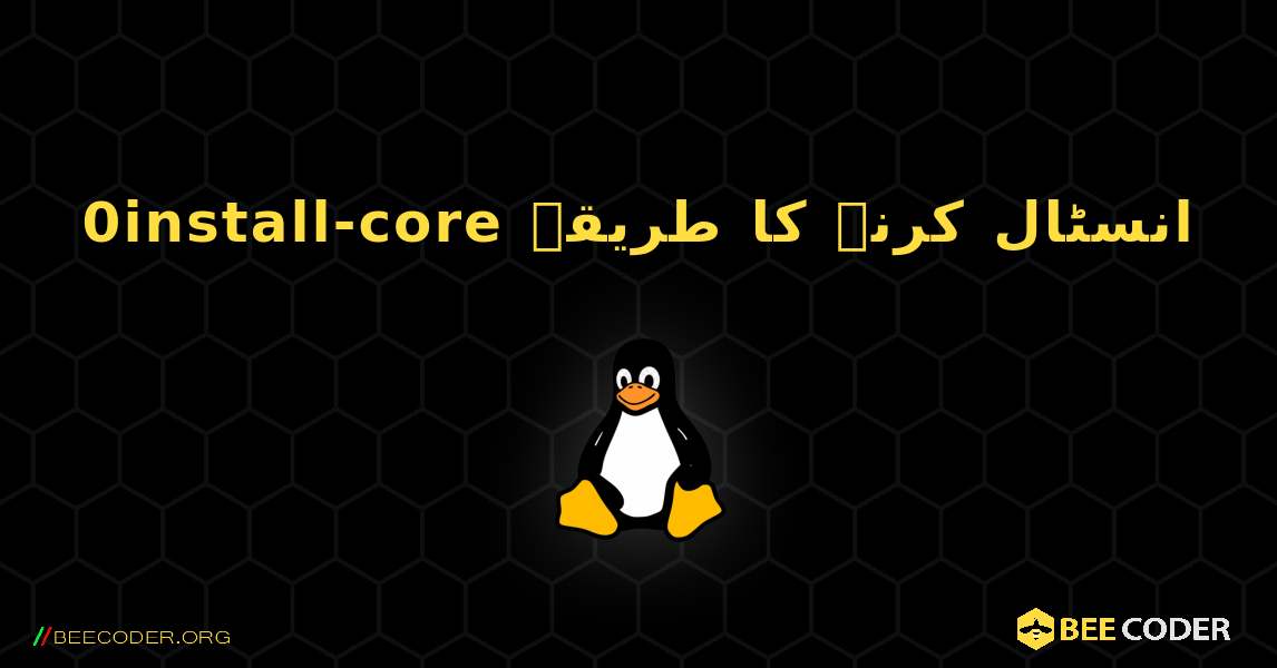 0install-core  انسٹال کرنے کا طریقہ. Linux
