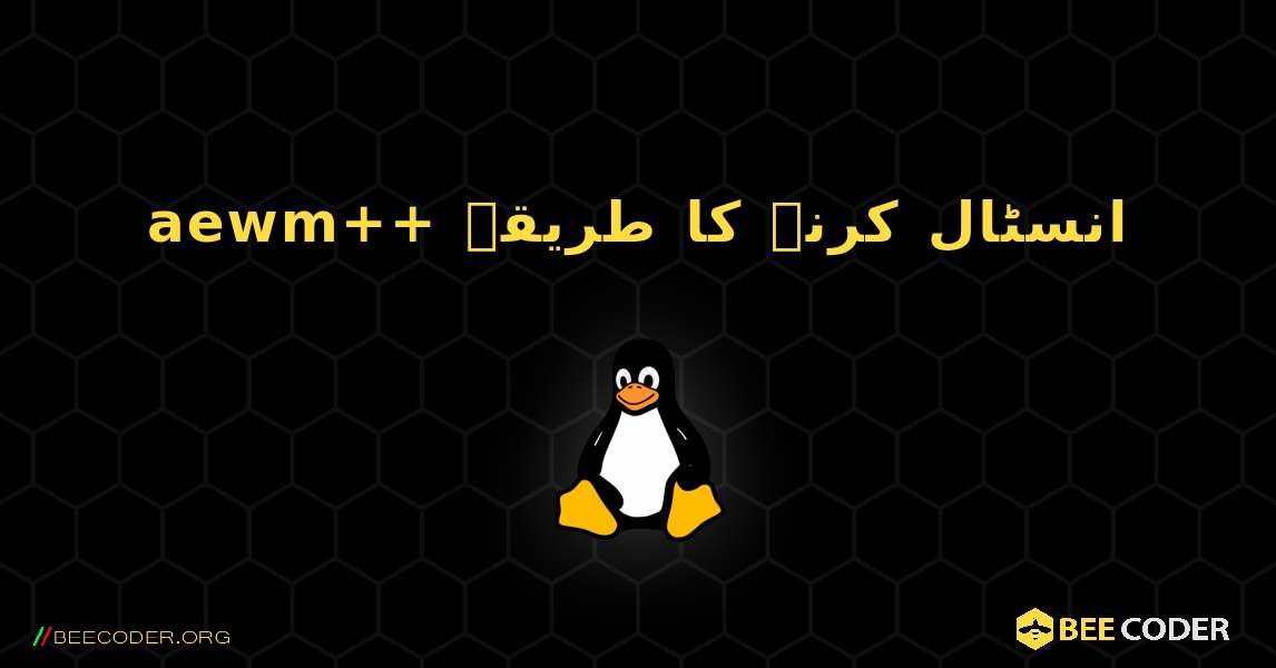aewm++  انسٹال کرنے کا طریقہ. Linux