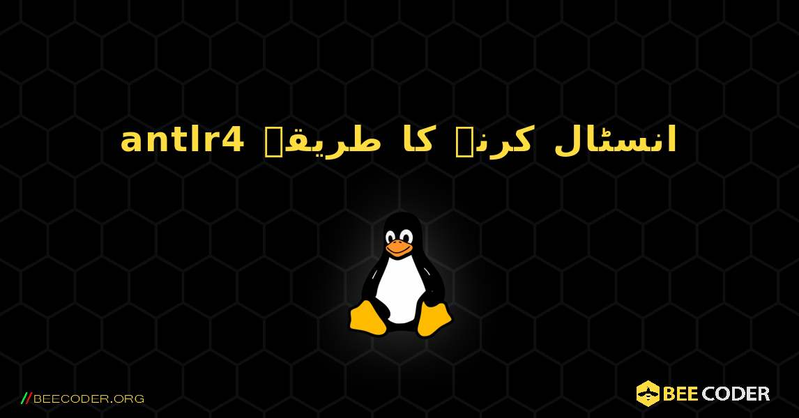 antlr4  انسٹال کرنے کا طریقہ. Linux