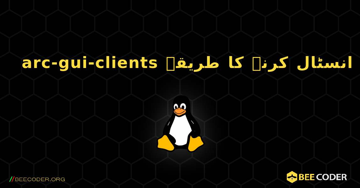 arc-gui-clients  انسٹال کرنے کا طریقہ. Linux