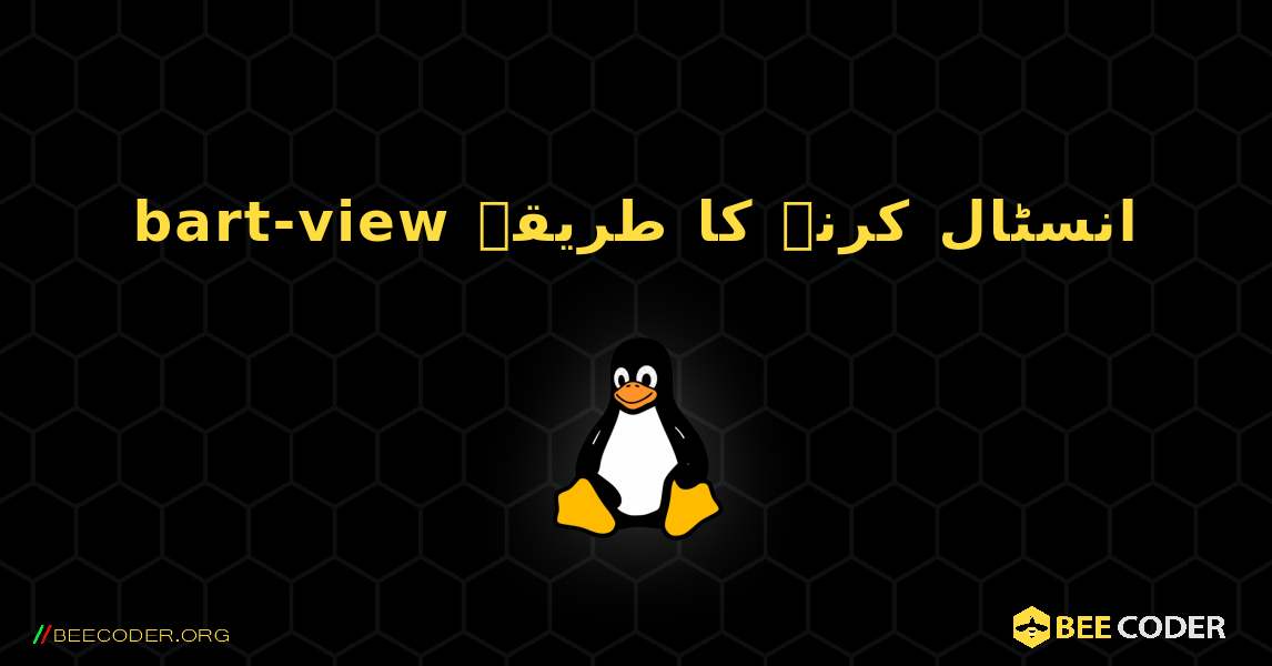 bart-view  انسٹال کرنے کا طریقہ. Linux