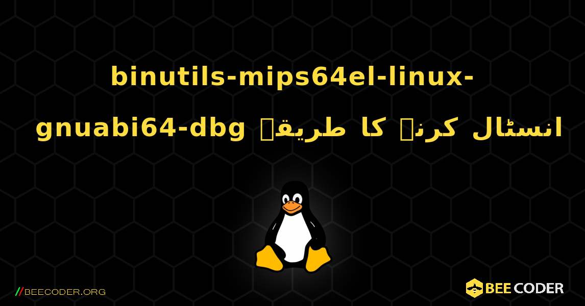 binutils-mips64el-linux-gnuabi64-dbg  انسٹال کرنے کا طریقہ. Linux