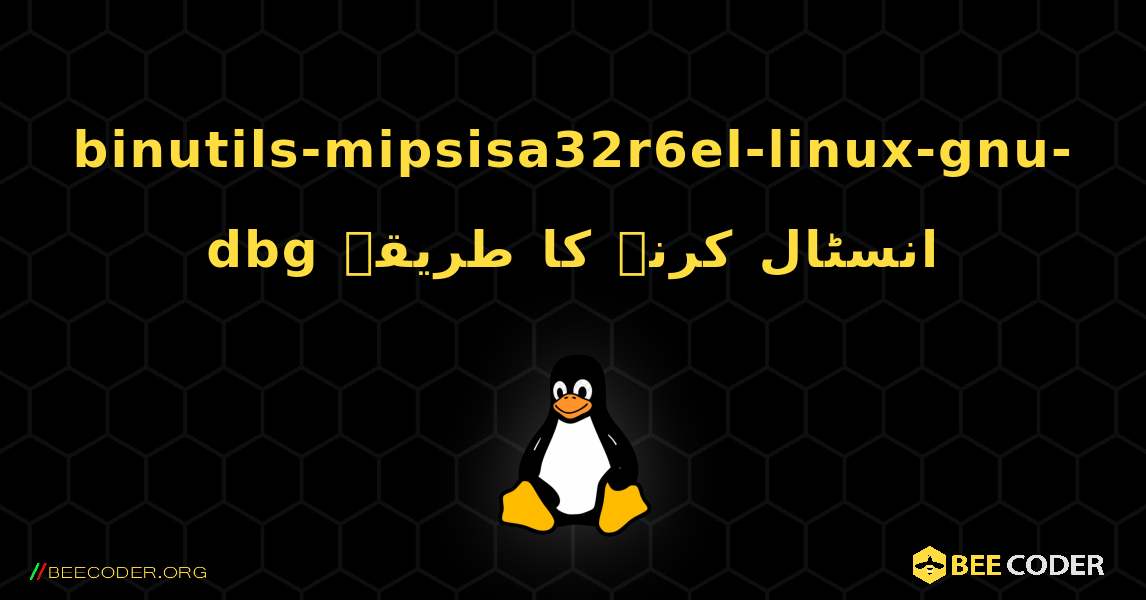 binutils-mipsisa32r6el-linux-gnu-dbg  انسٹال کرنے کا طریقہ. Linux