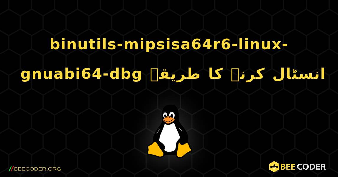 binutils-mipsisa64r6-linux-gnuabi64-dbg  انسٹال کرنے کا طریقہ. Linux