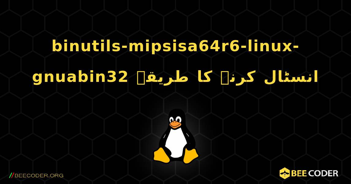 binutils-mipsisa64r6-linux-gnuabin32  انسٹال کرنے کا طریقہ. Linux