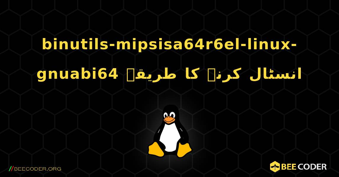 binutils-mipsisa64r6el-linux-gnuabi64  انسٹال کرنے کا طریقہ. Linux