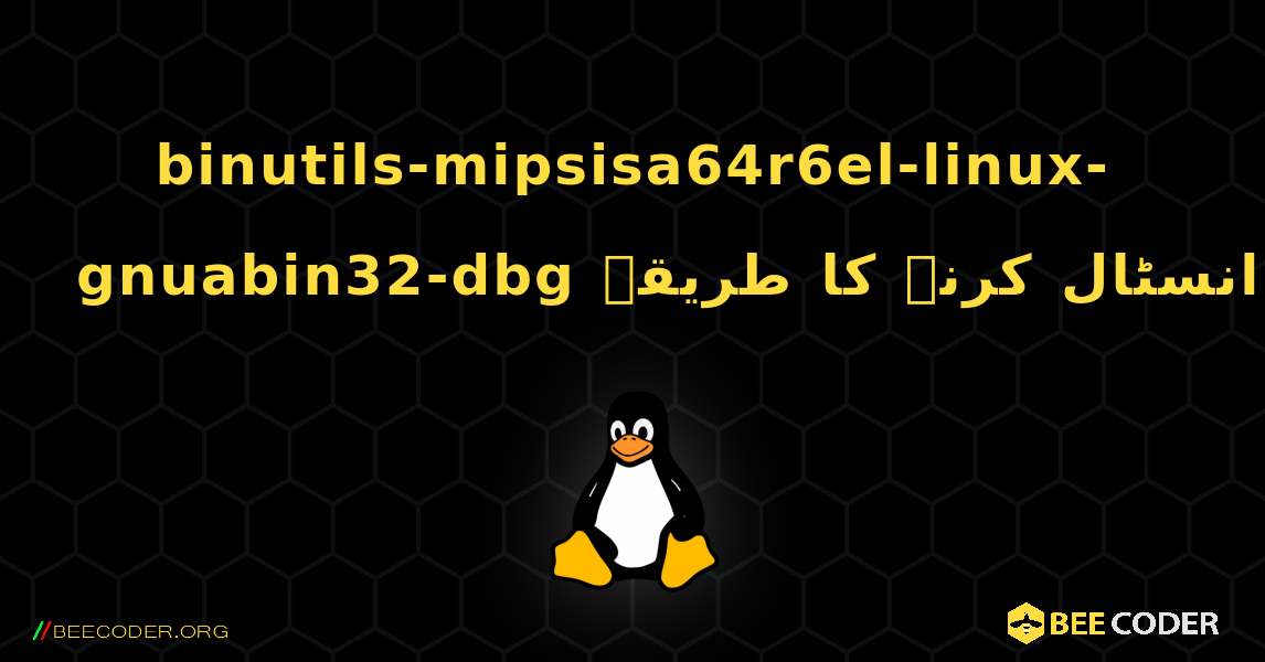 binutils-mipsisa64r6el-linux-gnuabin32-dbg  انسٹال کرنے کا طریقہ. Linux