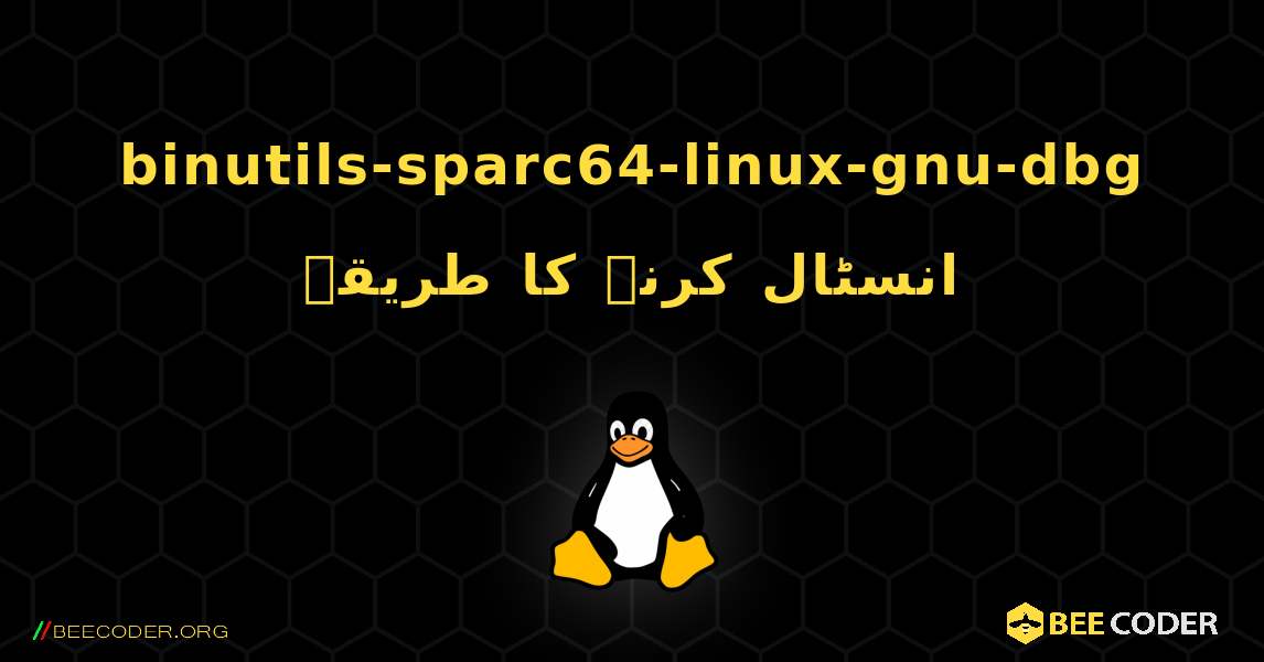 binutils-sparc64-linux-gnu-dbg  انسٹال کرنے کا طریقہ. Linux