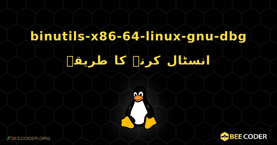 binutils-x86-64-linux-gnu-dbg  انسٹال کرنے کا طریقہ. Linux