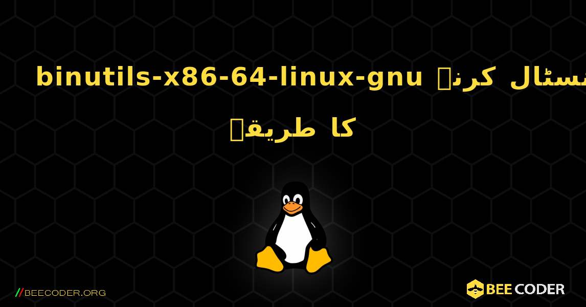 binutils-x86-64-linux-gnu  انسٹال کرنے کا طریقہ. Linux