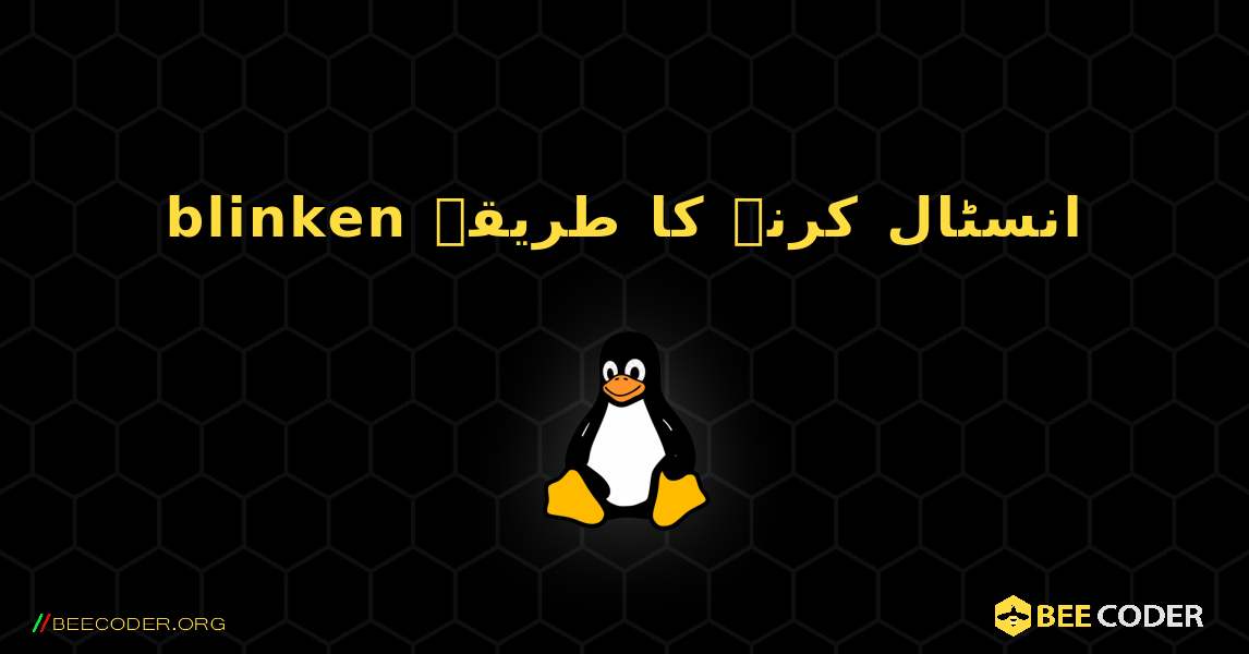 blinken  انسٹال کرنے کا طریقہ. Linux