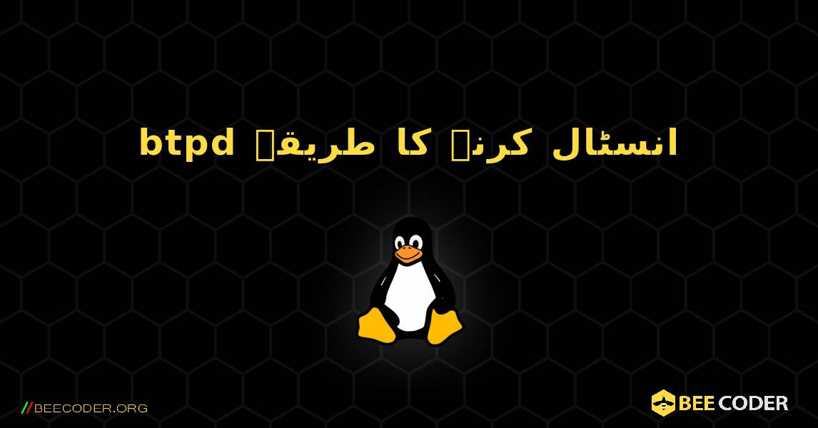 btpd  انسٹال کرنے کا طریقہ. Linux