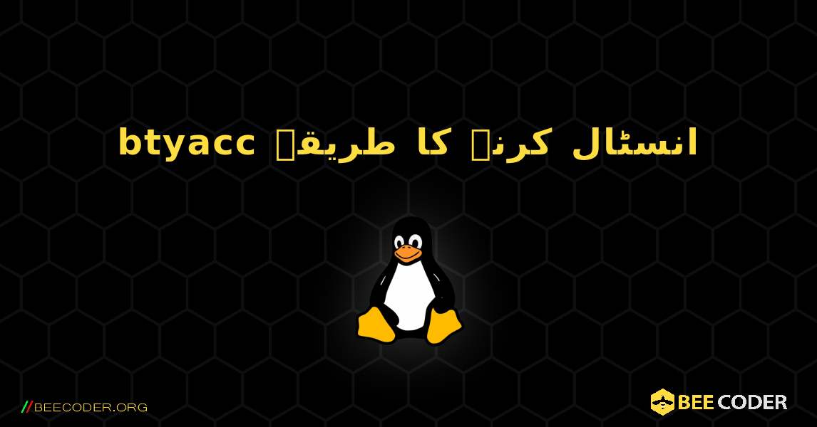 btyacc  انسٹال کرنے کا طریقہ. Linux