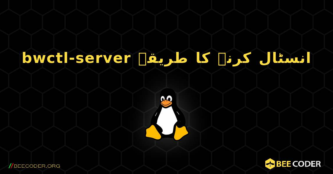 bwctl-server  انسٹال کرنے کا طریقہ. Linux