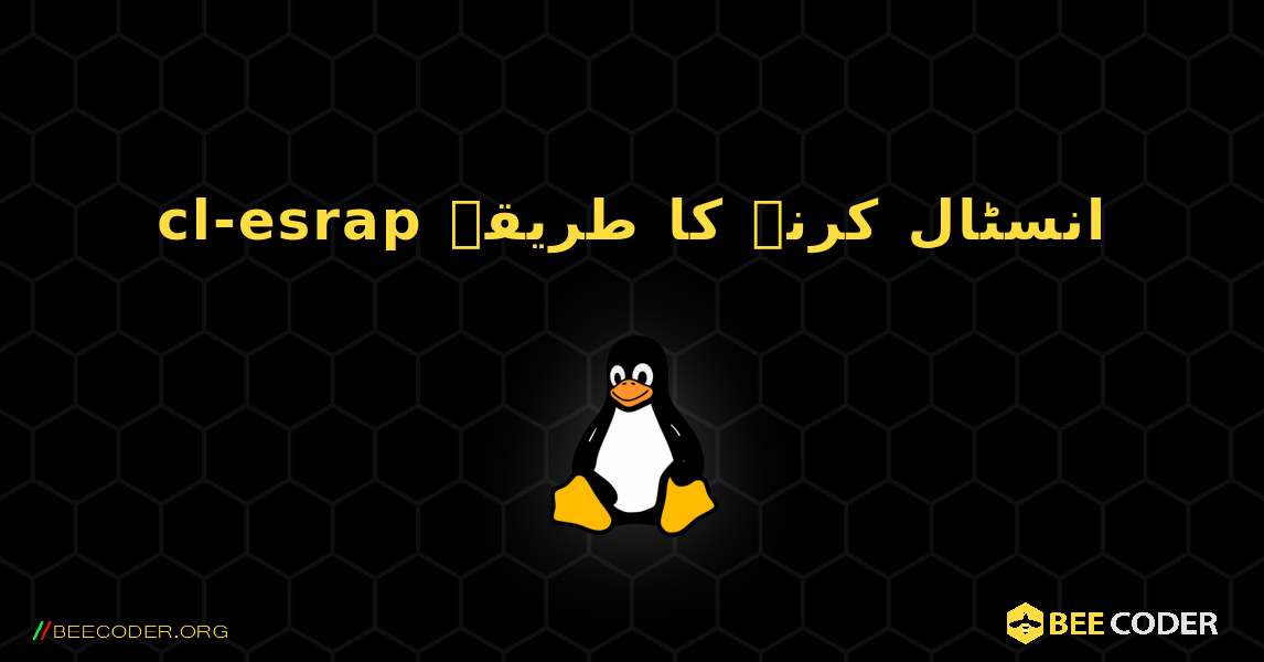 cl-esrap  انسٹال کرنے کا طریقہ. Linux
