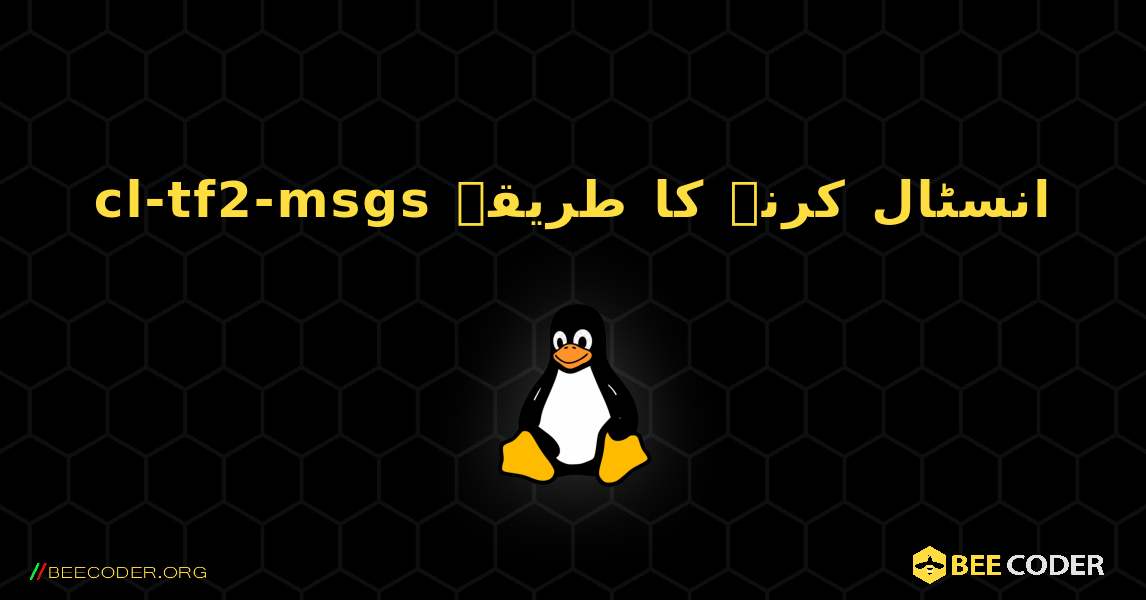 cl-tf2-msgs  انسٹال کرنے کا طریقہ. Linux