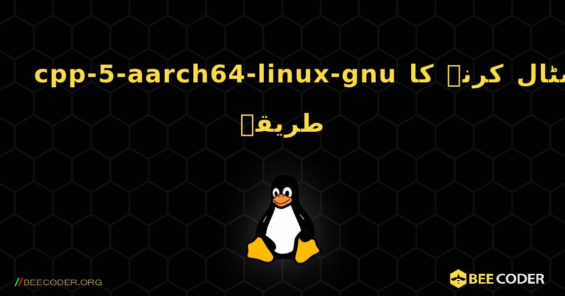 cpp-5-aarch64-linux-gnu  انسٹال کرنے کا طریقہ. Linux