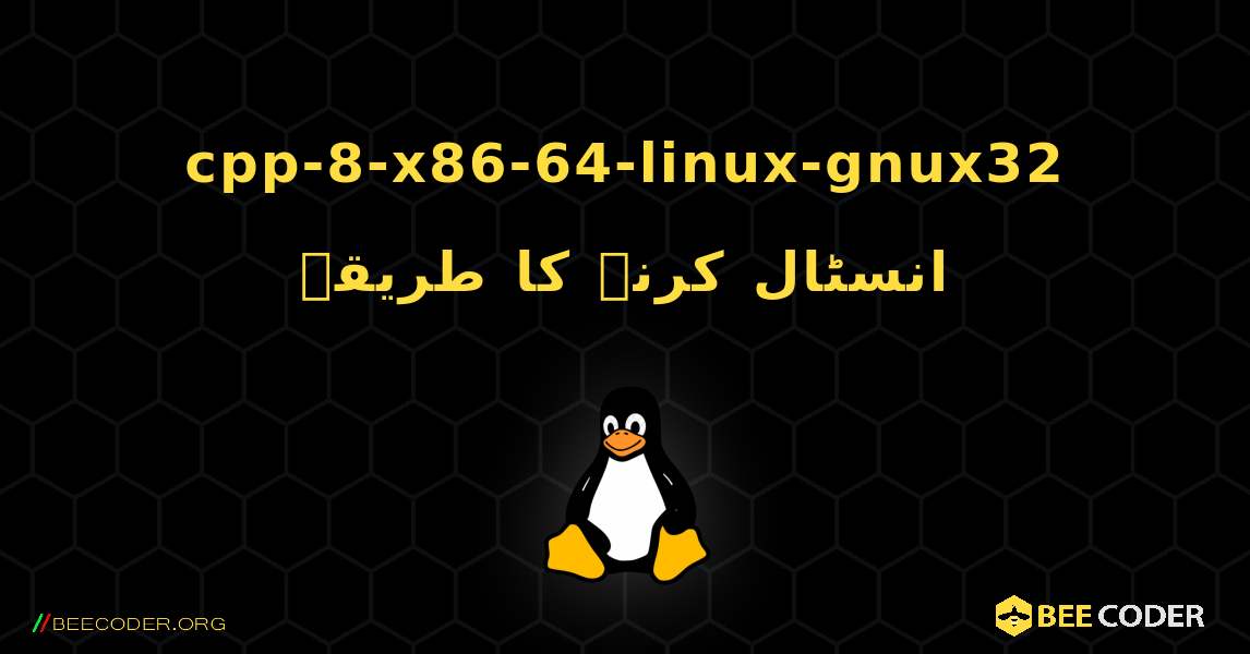 cpp-8-x86-64-linux-gnux32  انسٹال کرنے کا طریقہ. Linux