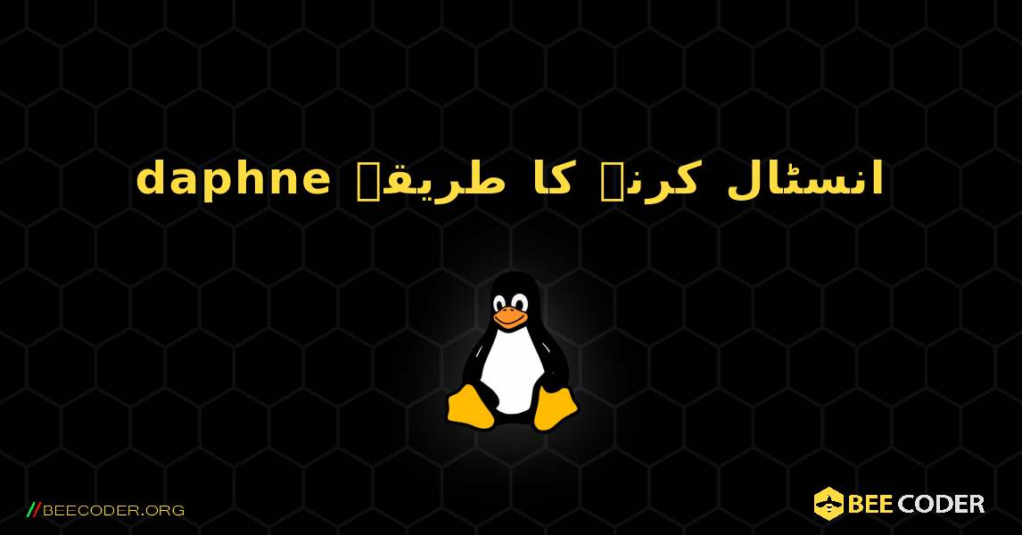daphne  انسٹال کرنے کا طریقہ. Linux
