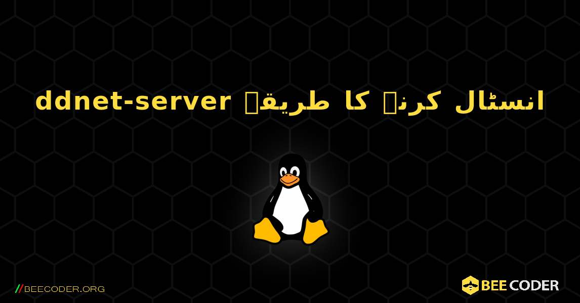 ddnet-server  انسٹال کرنے کا طریقہ. Linux