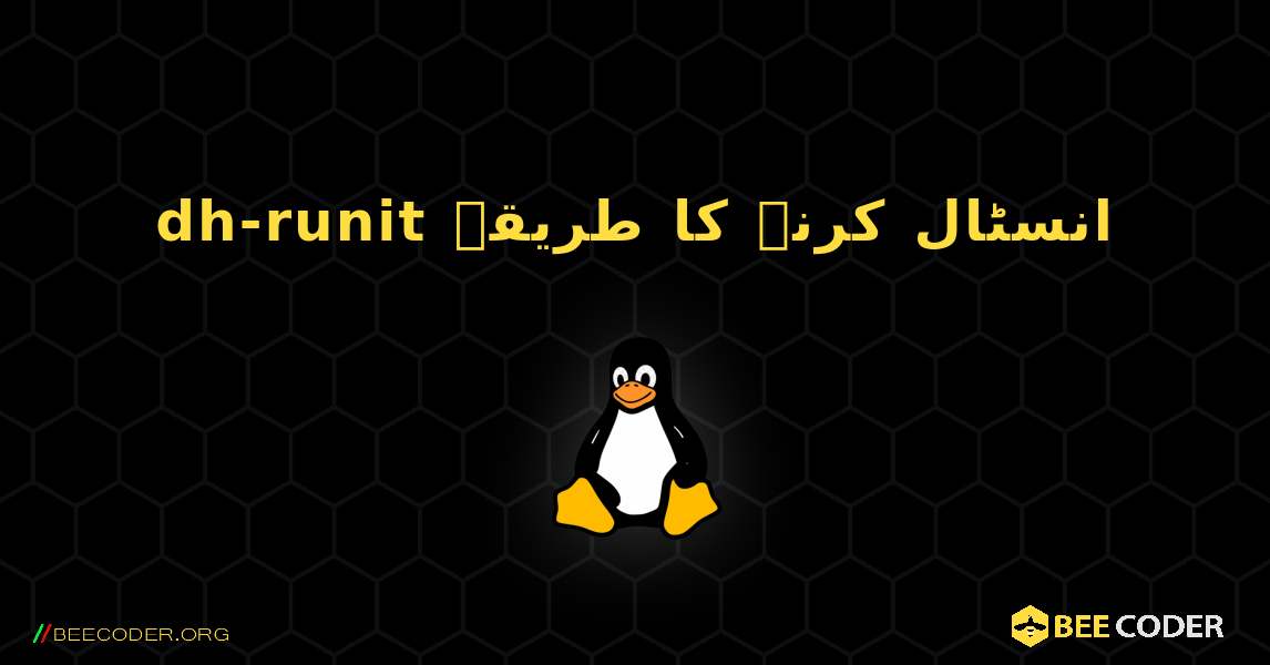 dh-runit  انسٹال کرنے کا طریقہ. Linux