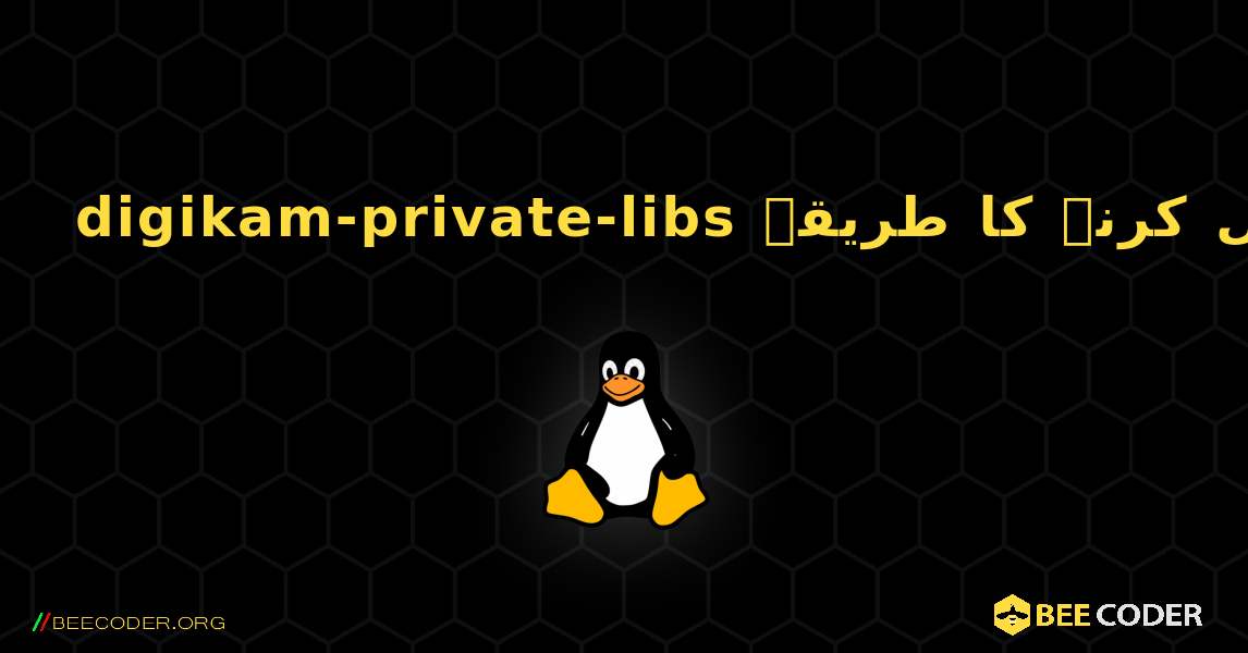 digikam-private-libs  انسٹال کرنے کا طریقہ. Linux