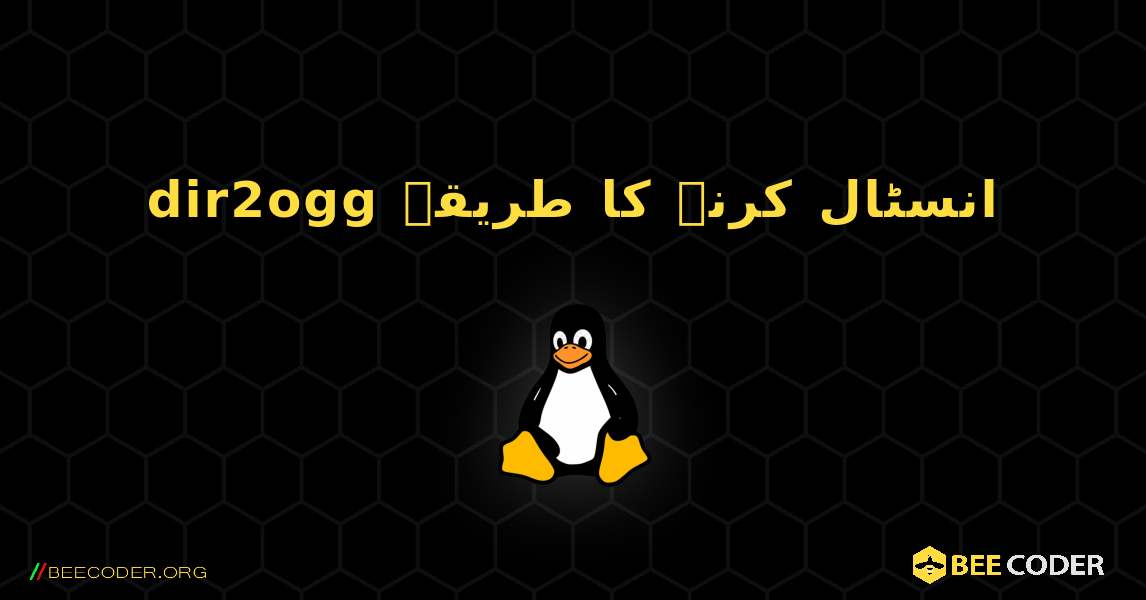 dir2ogg  انسٹال کرنے کا طریقہ. Linux