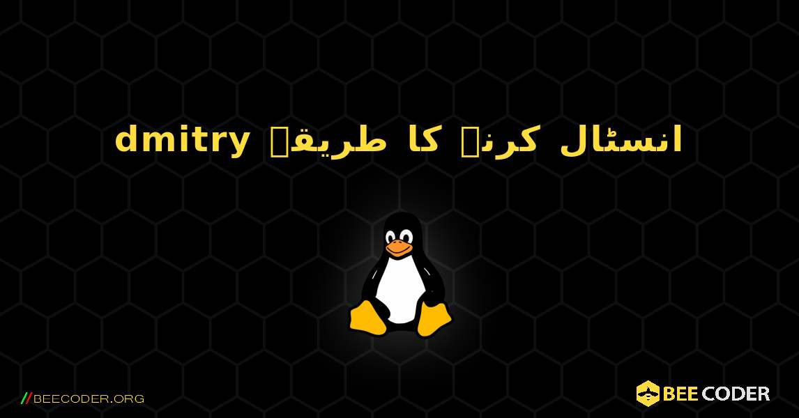 dmitry  انسٹال کرنے کا طریقہ. Linux