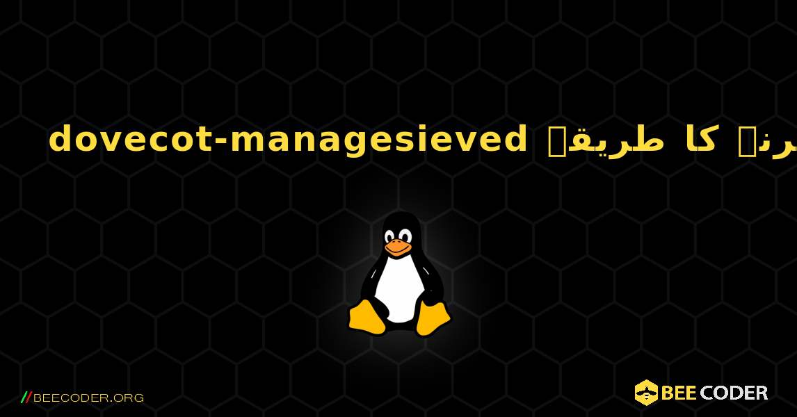 dovecot-managesieved  انسٹال کرنے کا طریقہ. Linux