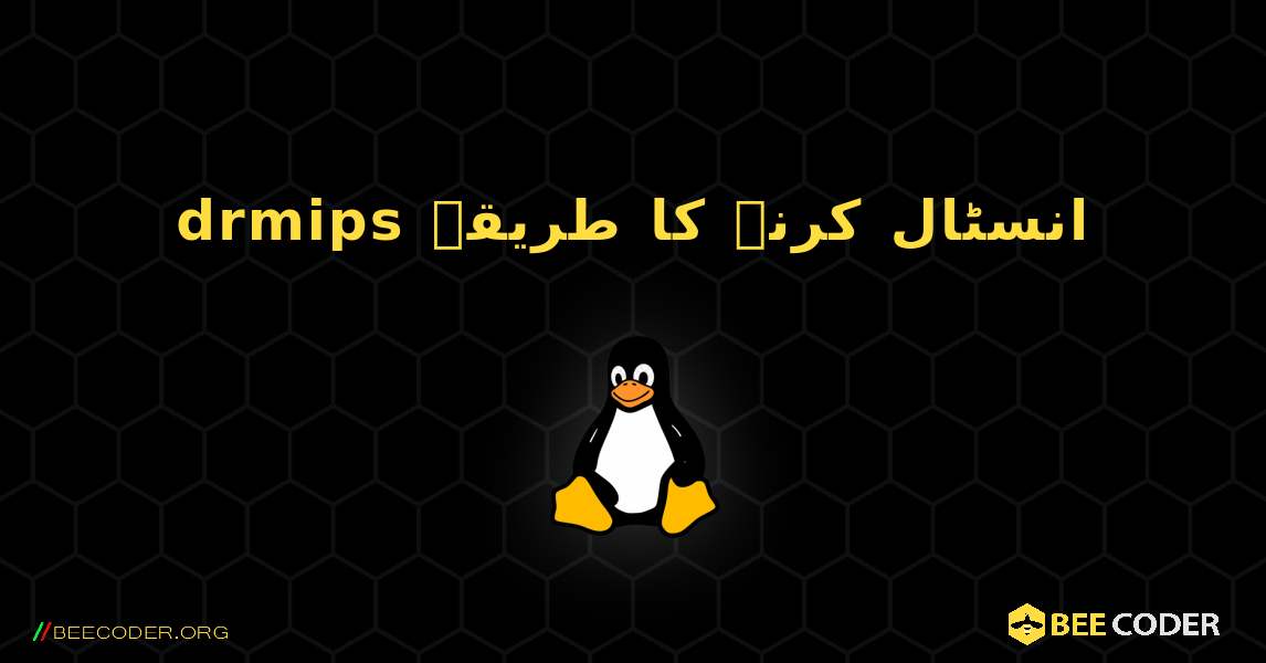 drmips  انسٹال کرنے کا طریقہ. Linux