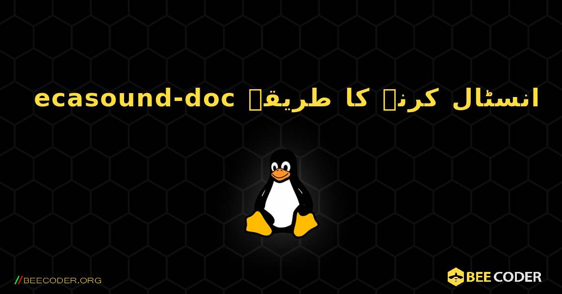 ecasound-doc  انسٹال کرنے کا طریقہ. Linux