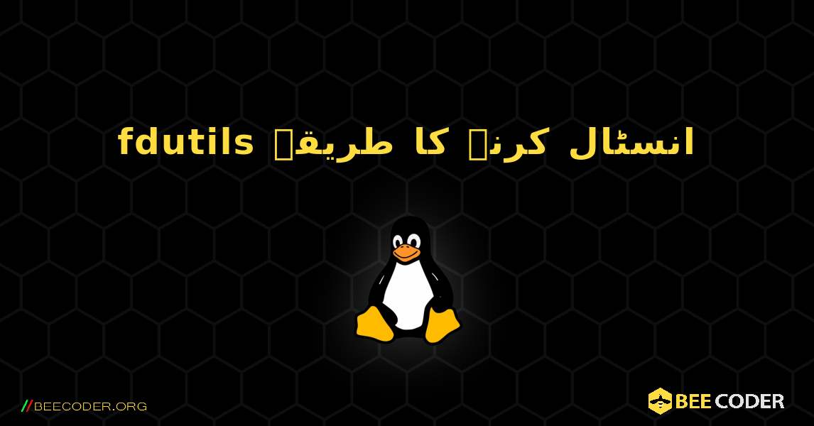 fdutils  انسٹال کرنے کا طریقہ. Linux