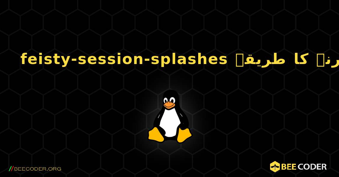 feisty-session-splashes  انسٹال کرنے کا طریقہ. Linux