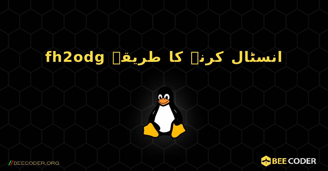 fh2odg  انسٹال کرنے کا طریقہ. Linux