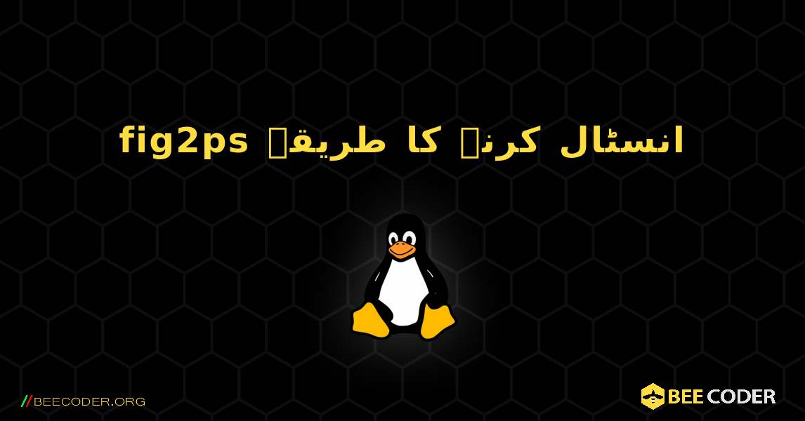 fig2ps  انسٹال کرنے کا طریقہ. Linux