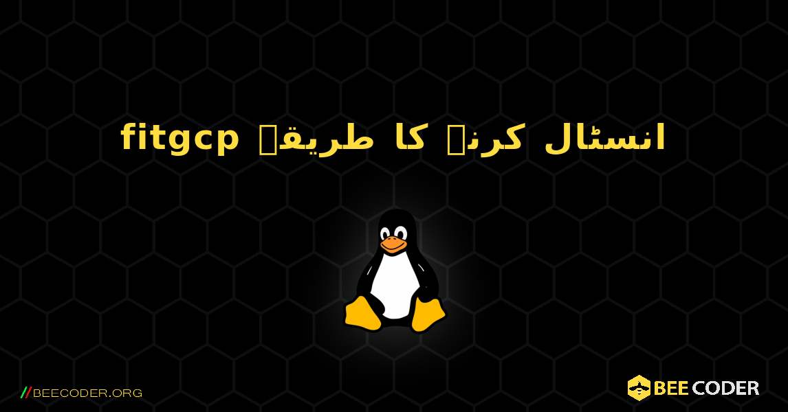 fitgcp  انسٹال کرنے کا طریقہ. Linux
