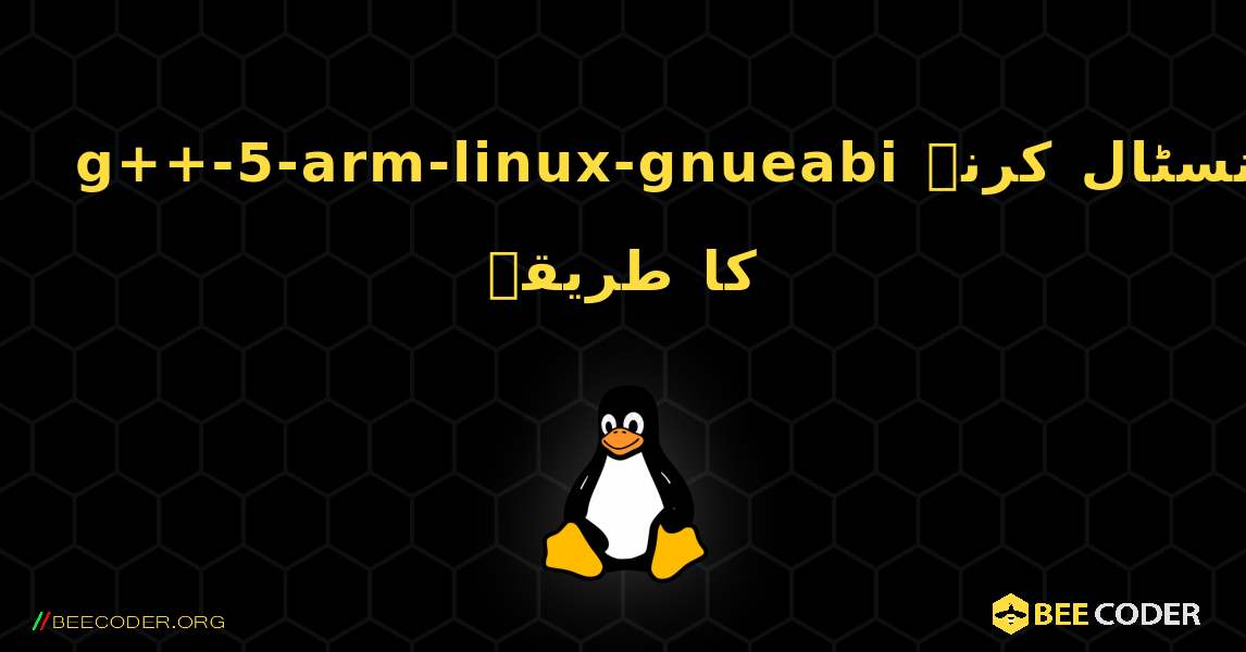 g++-5-arm-linux-gnueabi  انسٹال کرنے کا طریقہ. Linux