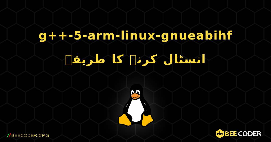 g++-5-arm-linux-gnueabihf  انسٹال کرنے کا طریقہ. Linux
