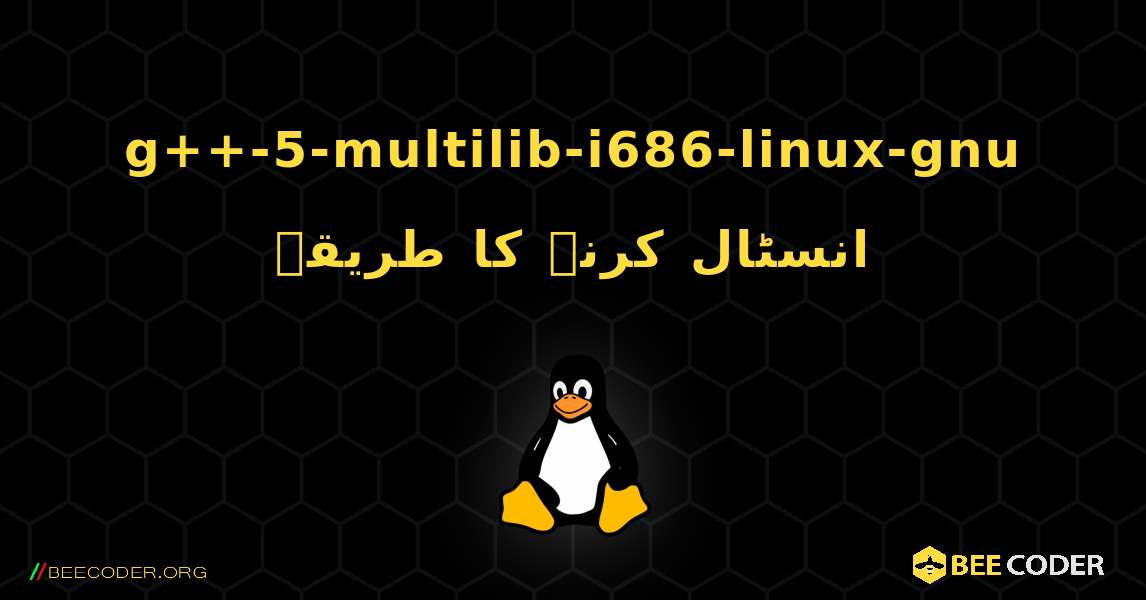 g++-5-multilib-i686-linux-gnu  انسٹال کرنے کا طریقہ. Linux