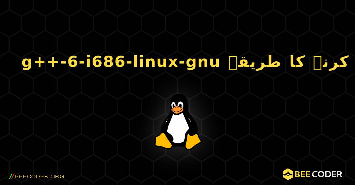 g++-6-i686-linux-gnu  انسٹال کرنے کا طریقہ. Linux