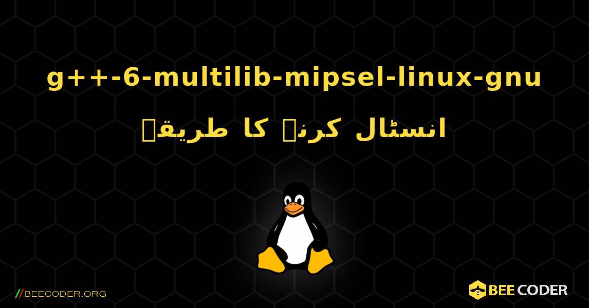 g++-6-multilib-mipsel-linux-gnu  انسٹال کرنے کا طریقہ. Linux