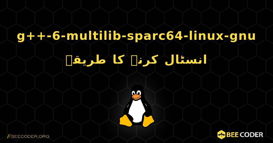g++-6-multilib-sparc64-linux-gnu  انسٹال کرنے کا طریقہ. Linux