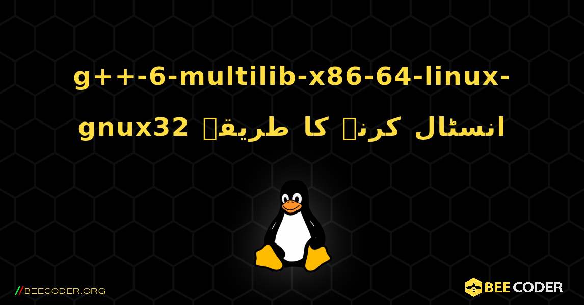 g++-6-multilib-x86-64-linux-gnux32  انسٹال کرنے کا طریقہ. Linux